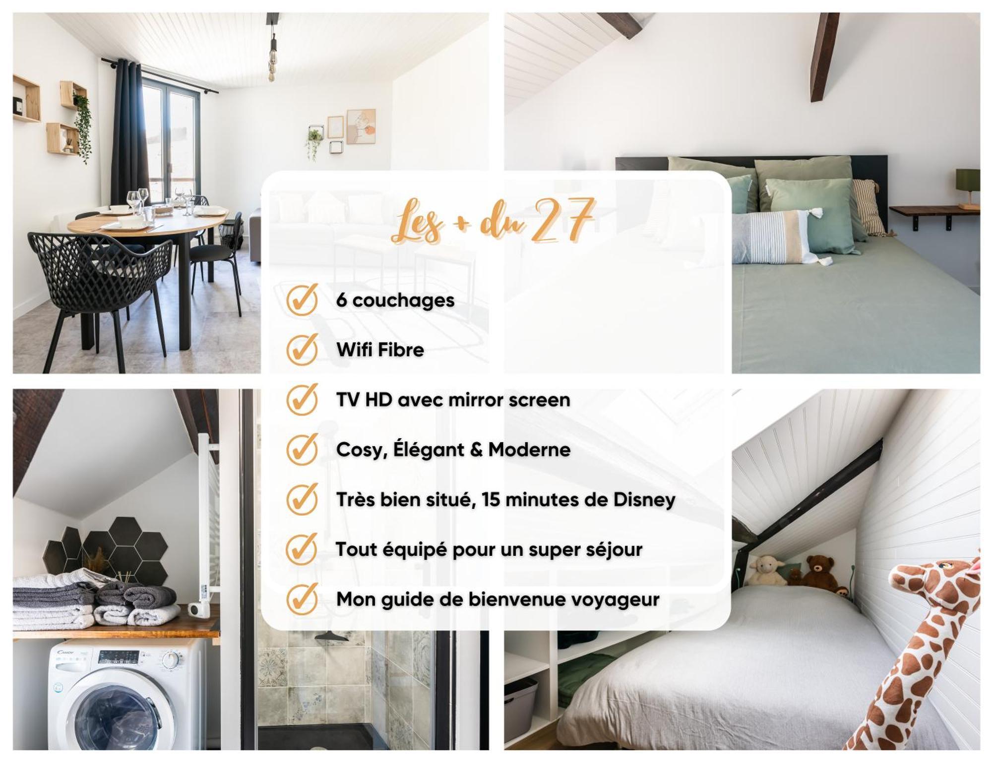 Le 27 - Appartement Cosy - Disney 15Min Crecy-la-Chapelle Exterior photo